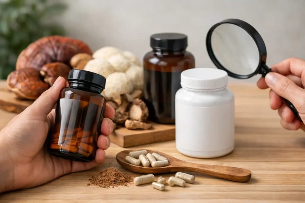 How to Read Mushroom Supplement Labels Right