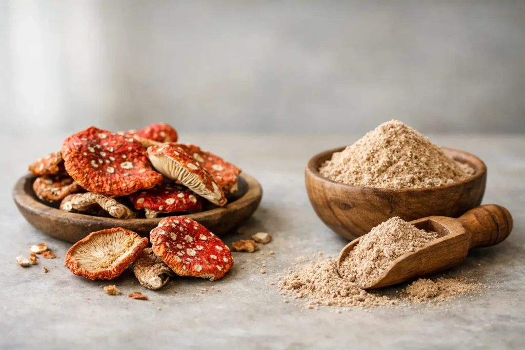 Dried Amanita Caps Versus Powders Explained